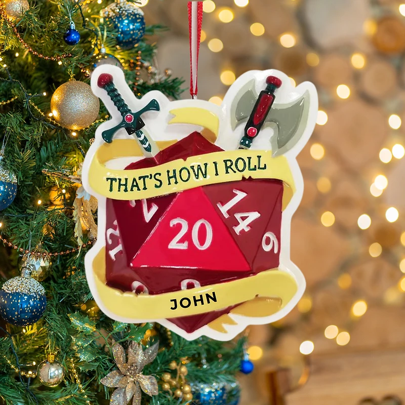 "That's How I Roll" RPG Dice Ornament