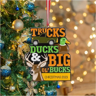Truck, Ducks and Bucks Ornament