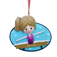 Gymnast w/Stars Ornament