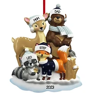 Woodland Family of 4 Ornament