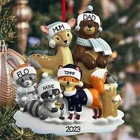 Woodland Family of 5 Ornament