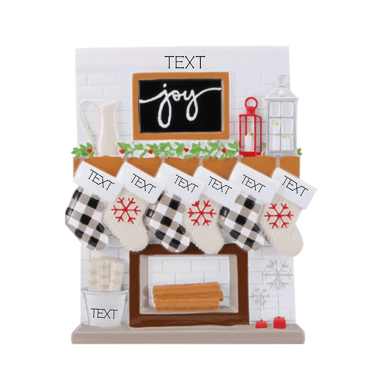 Mantle Stocking Family of Ornament