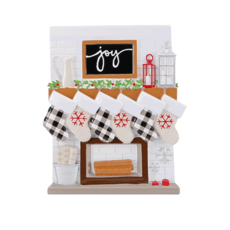 Mantle Stocking Family of Ornament