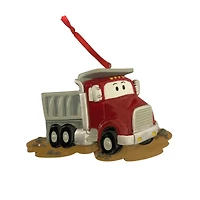 Red Dumpster Truck Ornament