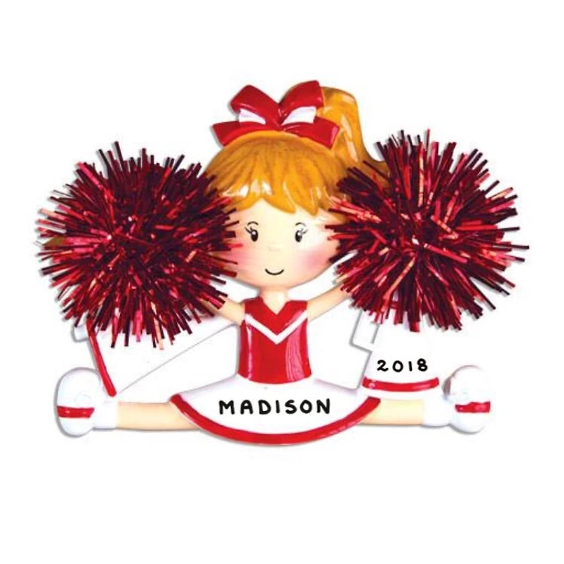 Cheerleader Red Ornament