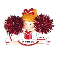 Cheerleader Red Ornament