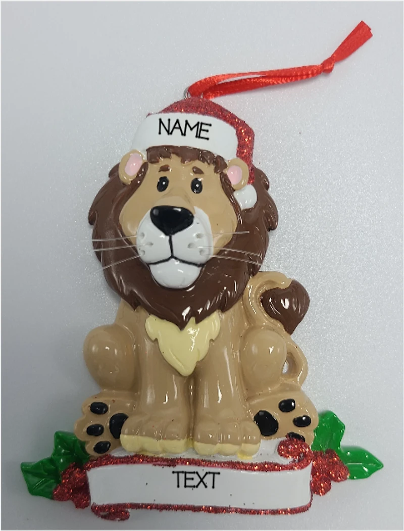 Lion Zoo Animal Ornament