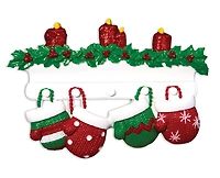 Mitten Family of 4 Ornament