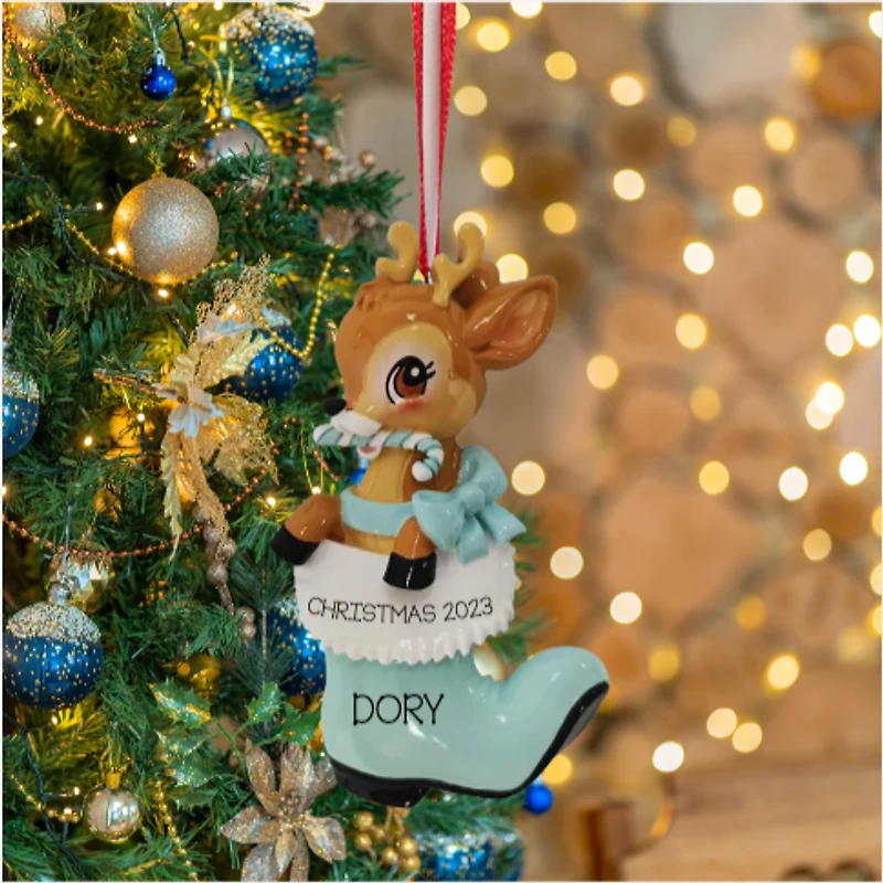 Nostalgic Baby Deer (Boy and Girl) Ornament