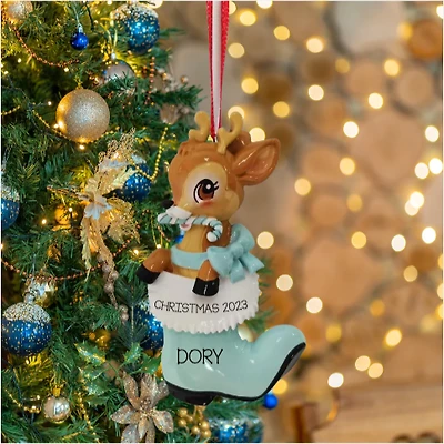 Nostalgic Baby Deer (Boy and Girl) Ornament
