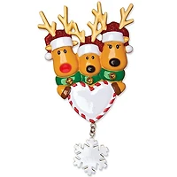 Reindeer Family of 3 Ornament