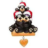 Black Bear Family of Ornament