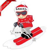 Skier Ornament