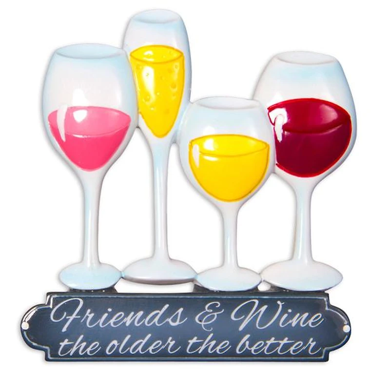 Friends and Wine Ornament