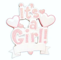 It's a Girl Baby Ornament