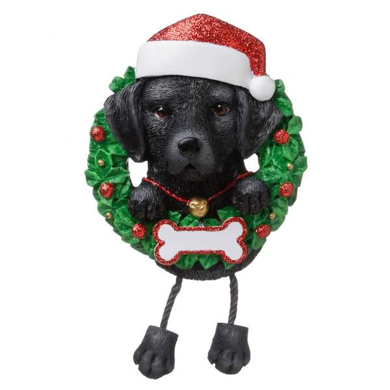 Black Lab Dog Ornament