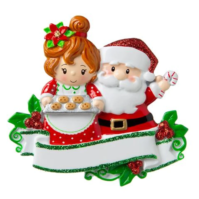 Mr & Mrs Claus Couple Ornament