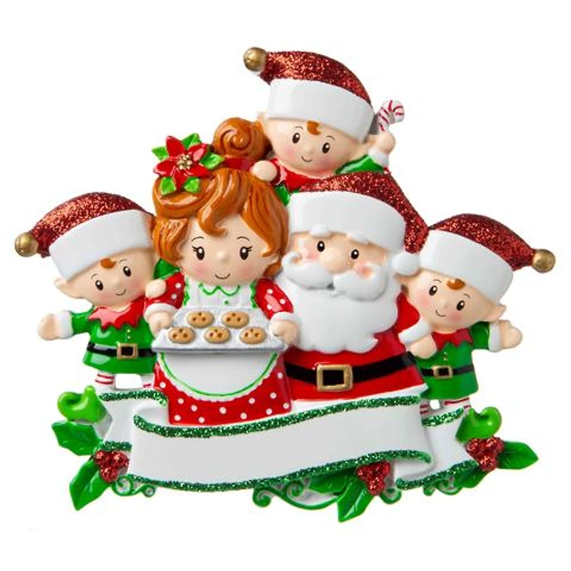 Mr & Mrs Claus family of Ornament
