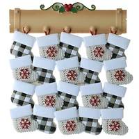 Mantle with 20 Stockings Personalized Christmas Ornament