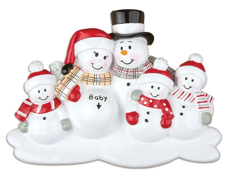 We're expecting with 3 kids Ornament