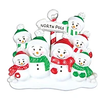 North Pole Family of 7 Ornament