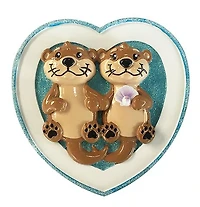 Otter Half Couple Ornament
