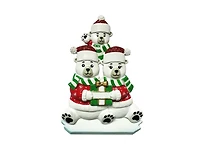 Polar Bear Family of Ornament