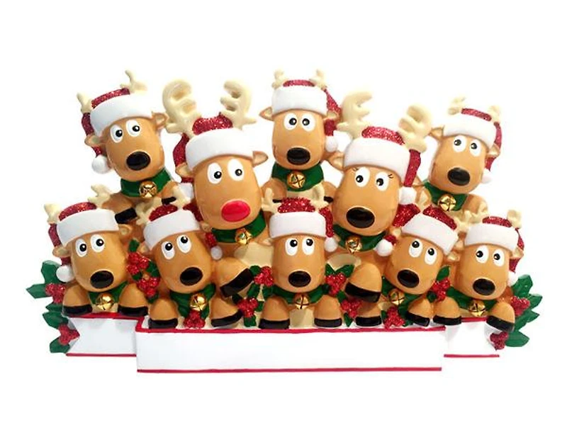 Reindeer Family of 10- Table Topper Stand Decoration