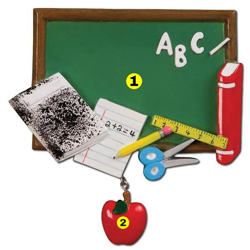 Blackboard Teacher Ornament