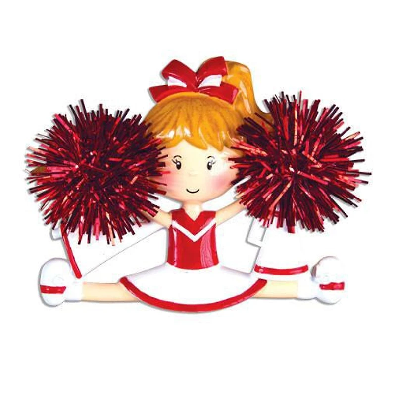 Cheerleader Red Ornament