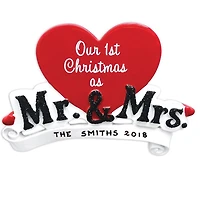 Mr. & Mrs - Our 1st xmas Ornament