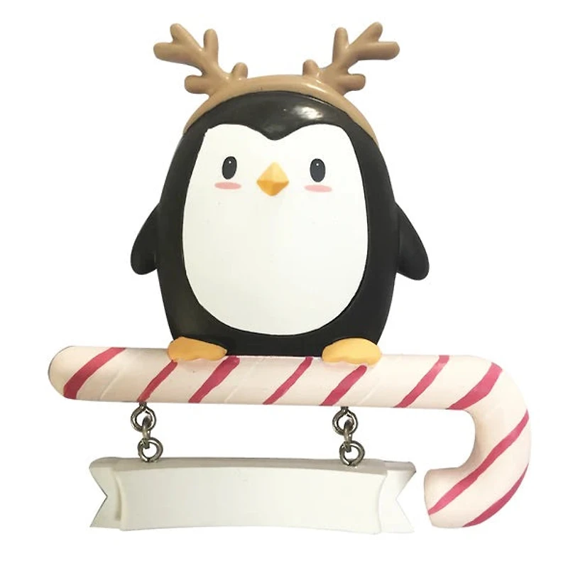 PENGUIN IN REINDEER COSTUME Ornament