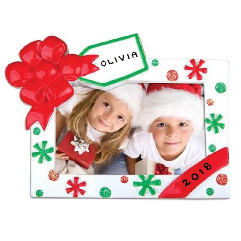 Christmas Frame Red Green Ornament