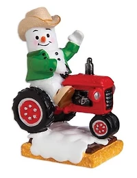 Snowmen Tractor Ornament