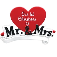 Mr. & Mrs - Our 1st xmas Ornament