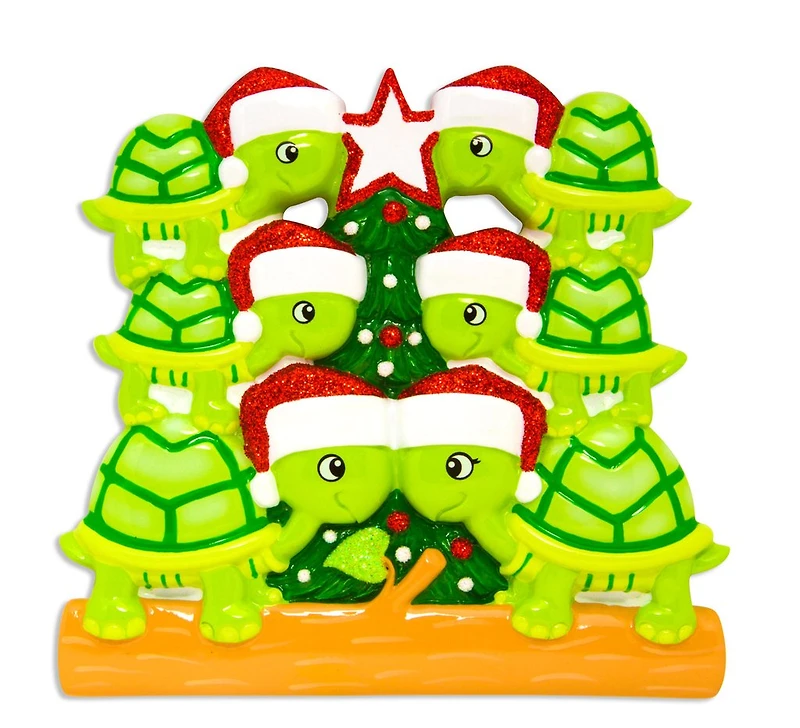 Turtle Family of 6 Ornament