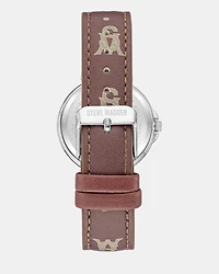 STACKED LOGO WATCH BROWN MULTI