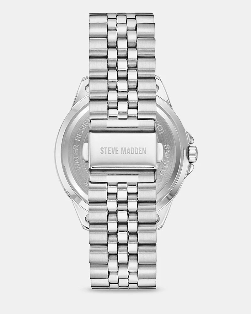 CLASSIC STATEMENT WATCH SILVER MULTI