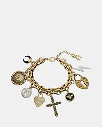 CHUNKY CHARM BRACELET GOLD