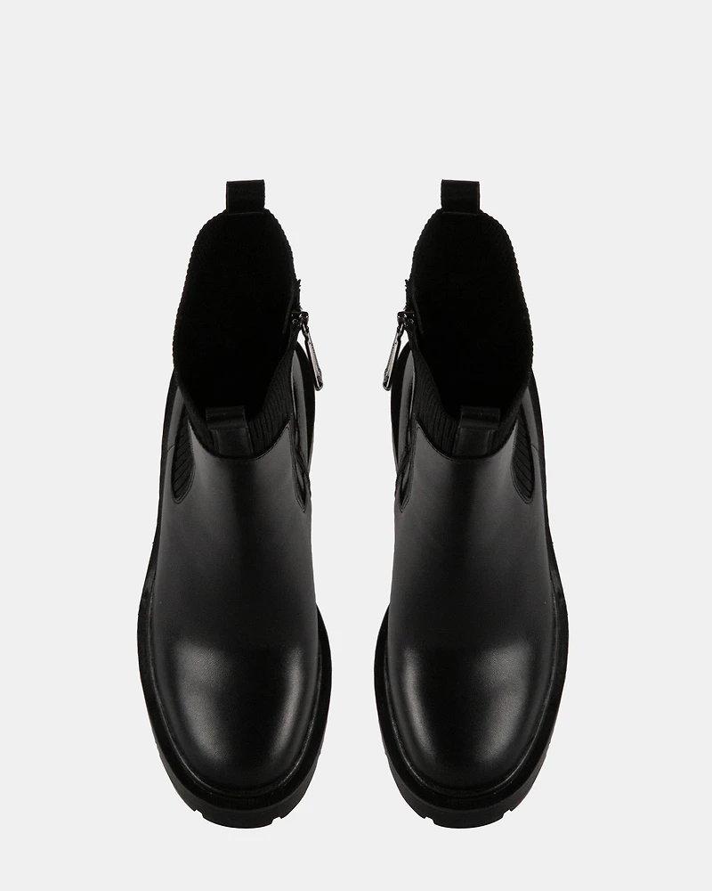 IDRIS BLACK LEATHER