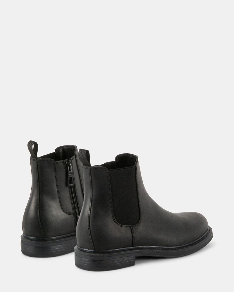 LEANDRO BLACK LEATHER