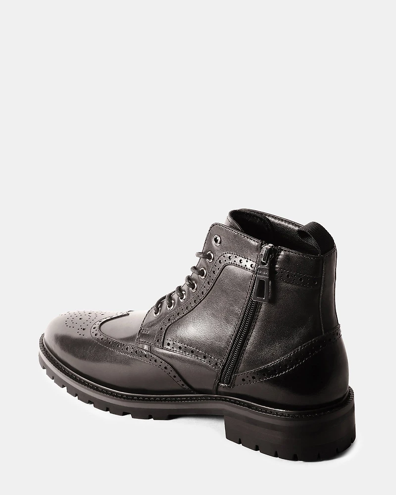 SANTOS BLACK LEATHER