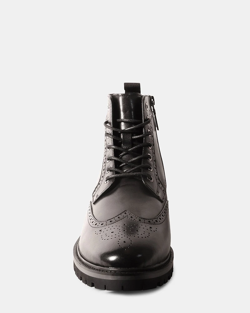 SANTOS BLACK LEATHER