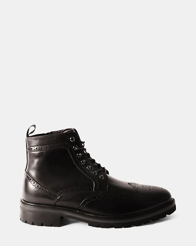 SANTOS BLACK LEATHER