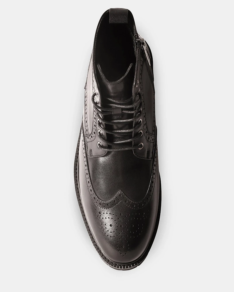 SANTOS BLACK LEATHER