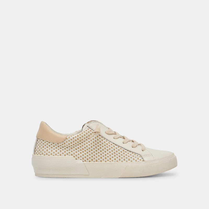 ZINA TAN/CREAM RAFFIA