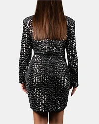DESTINA DRESS BLACK MULTI