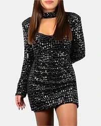 DESTINA DRESS BLACK MULTI