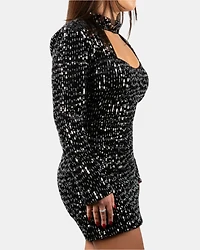 DESTINA DRESS BLACK MULTI