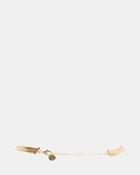 HERRINGBONE THICK CHAIN NECKLACE GOLD